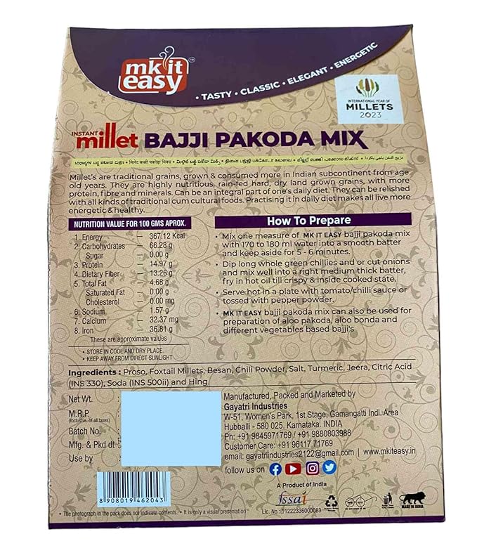 Instant Millet Bajji Packoda Mix