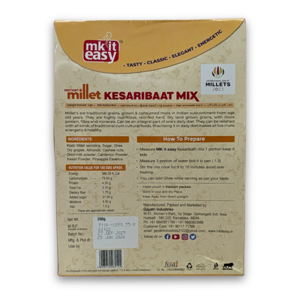 Instant Millet Kesaribaat Mix