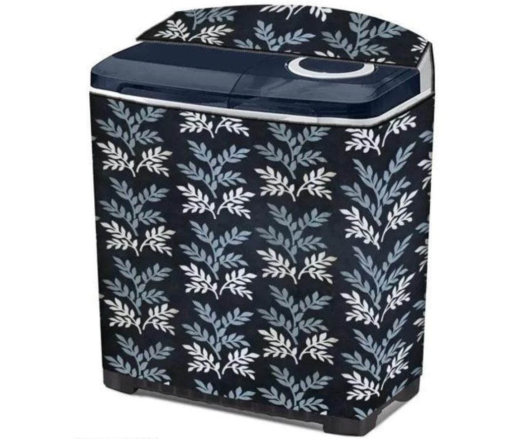 Floral Print Washing Machine Cover