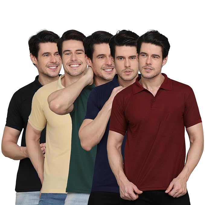 Peter England Men's Cotton Regular Fit T-Shirt