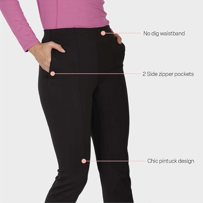 BlissClub Women High Rise Straight Pants