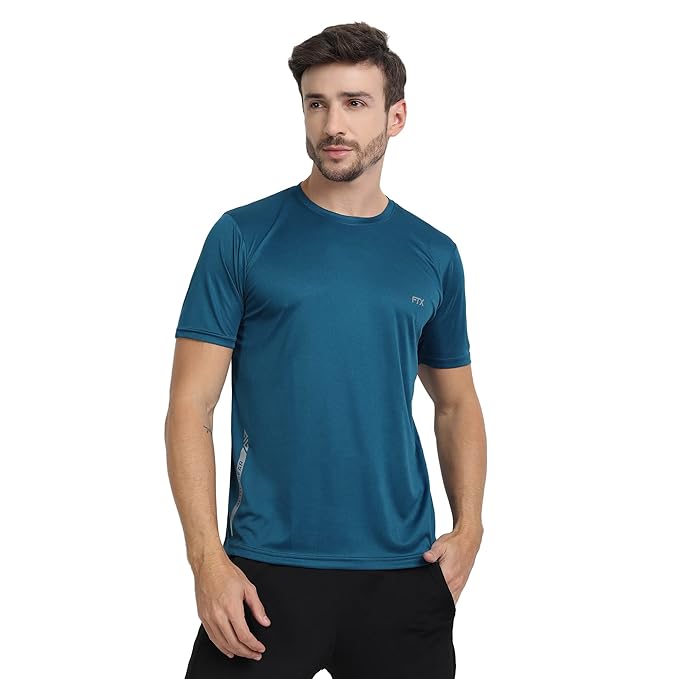 FTX Men's Solid Regular Fit T-Shirt