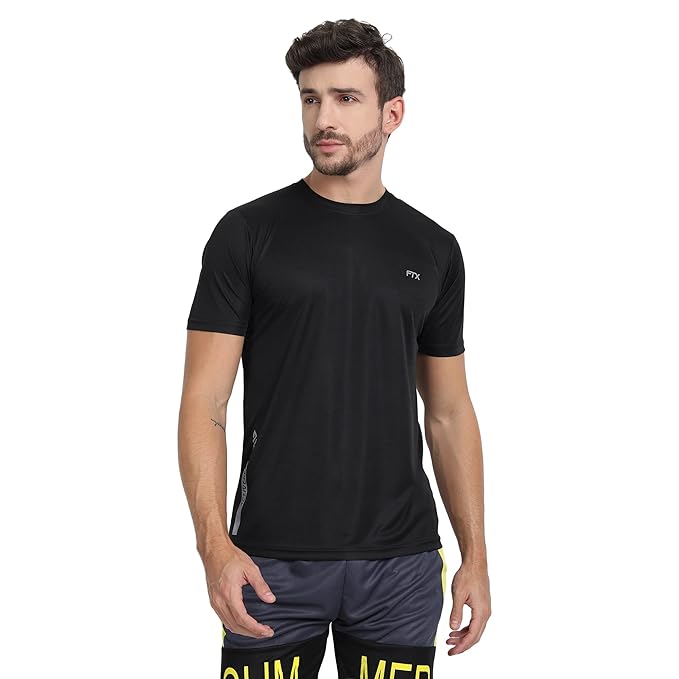 FTX Men's Solid Regular Fit T-Shirt