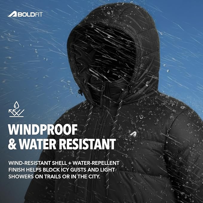 Boldfit Jacket For Men Winter Wear Nylon Winter Standard Length Jacket For Men Minus Degree Jackets From Minus 10 Degree Winter Wear For Men Insulated Winter Jackets For Men Heavy Jackets