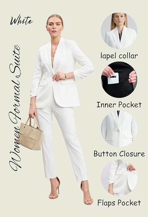 Women's Cotton Blend Printed Blazer Pant and Camisole Set | 3-Piece Formal & Casual Office Wear Suit | Stylish Western Outfit for Business, Party & Daily Use