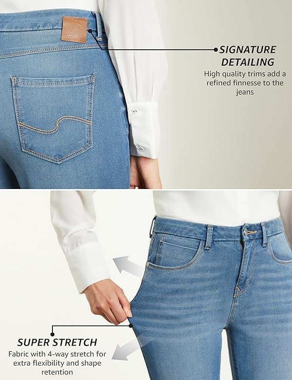 Symbol Premium Women's Skinny 4-Way Stretch Jeans (Mid Rise | Ankle Length | Desk-to-Dinner) (Available in Plus Sizes)