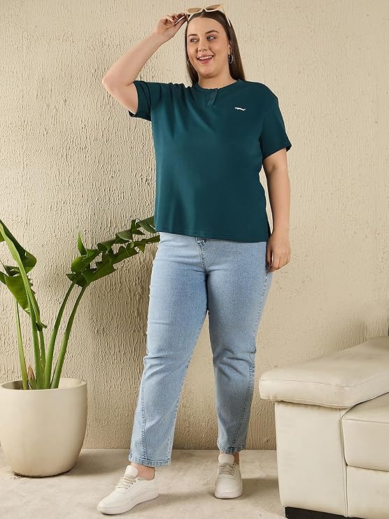 CUPID Women Comfortable Cotton Round Neck Half Sleeve Casual T-Shirt, Sleep, Night, Yoga, Daily Gym n Lounge Wear Short Tee/Top for Girls