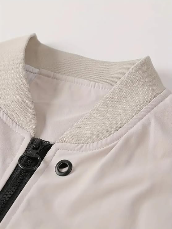 GLASGO Men's Casual Bomber Jacket ||Lightweight Zip-Up, Modern Fit, Versatile Winter Warm Stylish - Fall Outerwear || GJ-2-SOLID-$