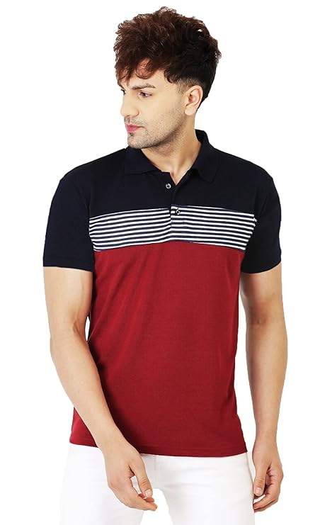 LEOTUDE Men's Matty Regular Fit Half Sleeve Polo T-Shirt Combo (Pack of 3)