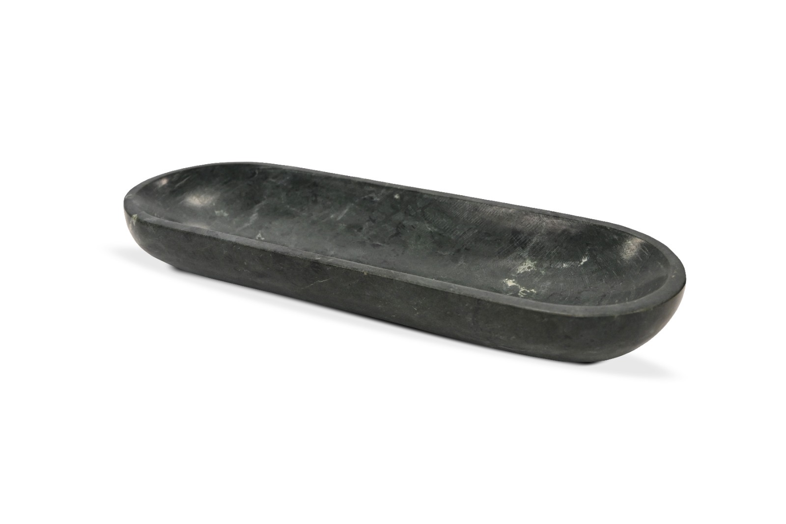 Black Marble Oval Tray