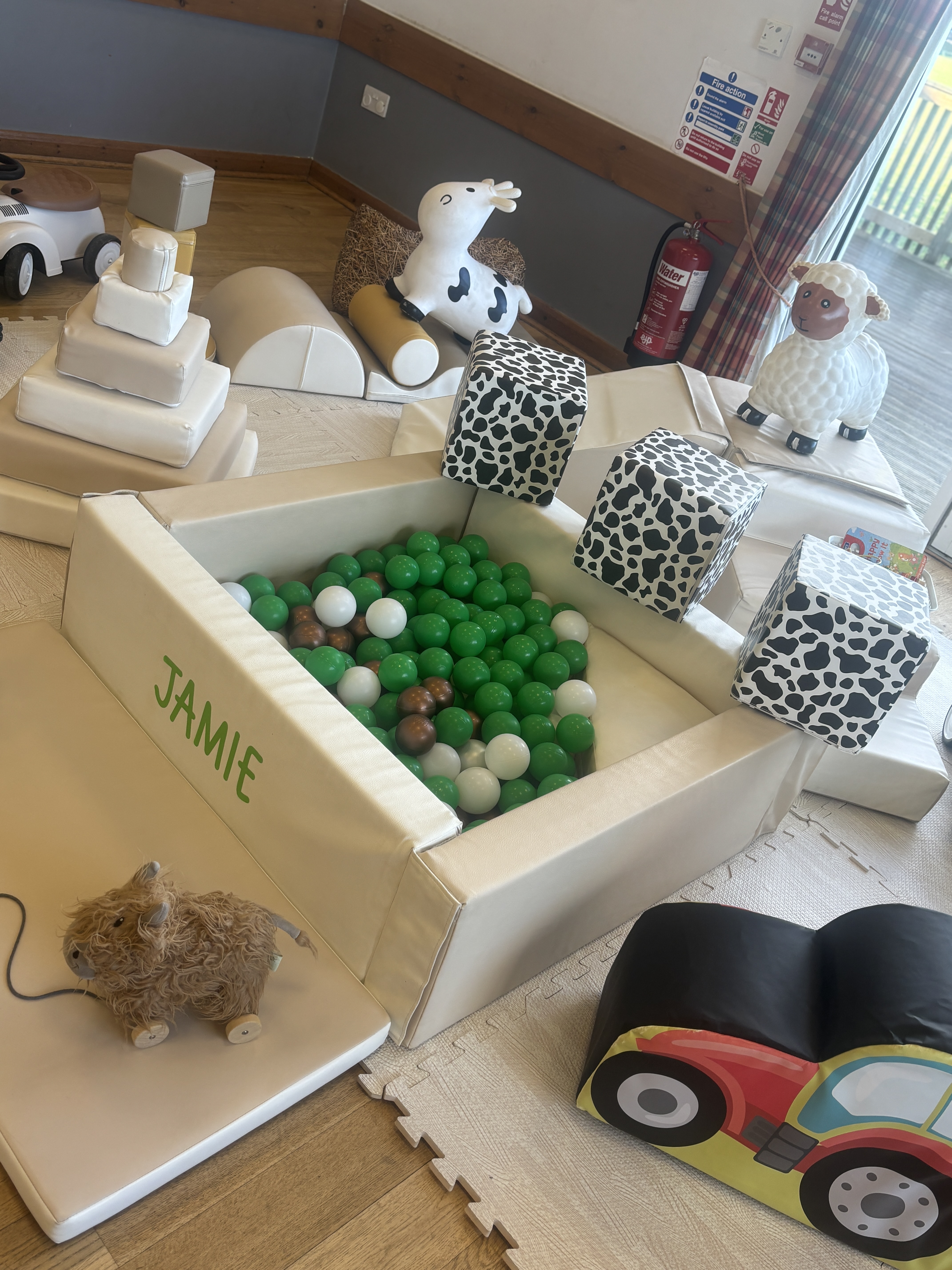 Cow print blocks x 3