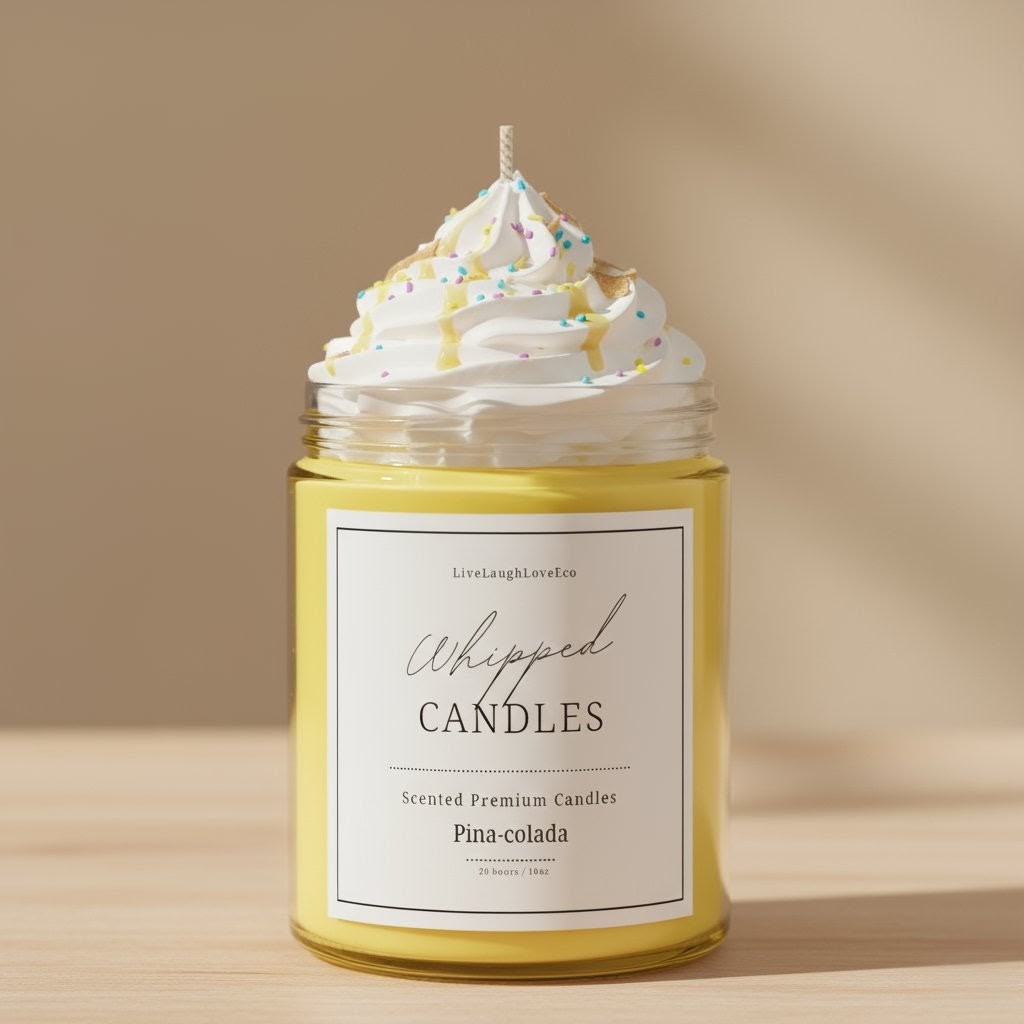  Whipped design Scented Candle