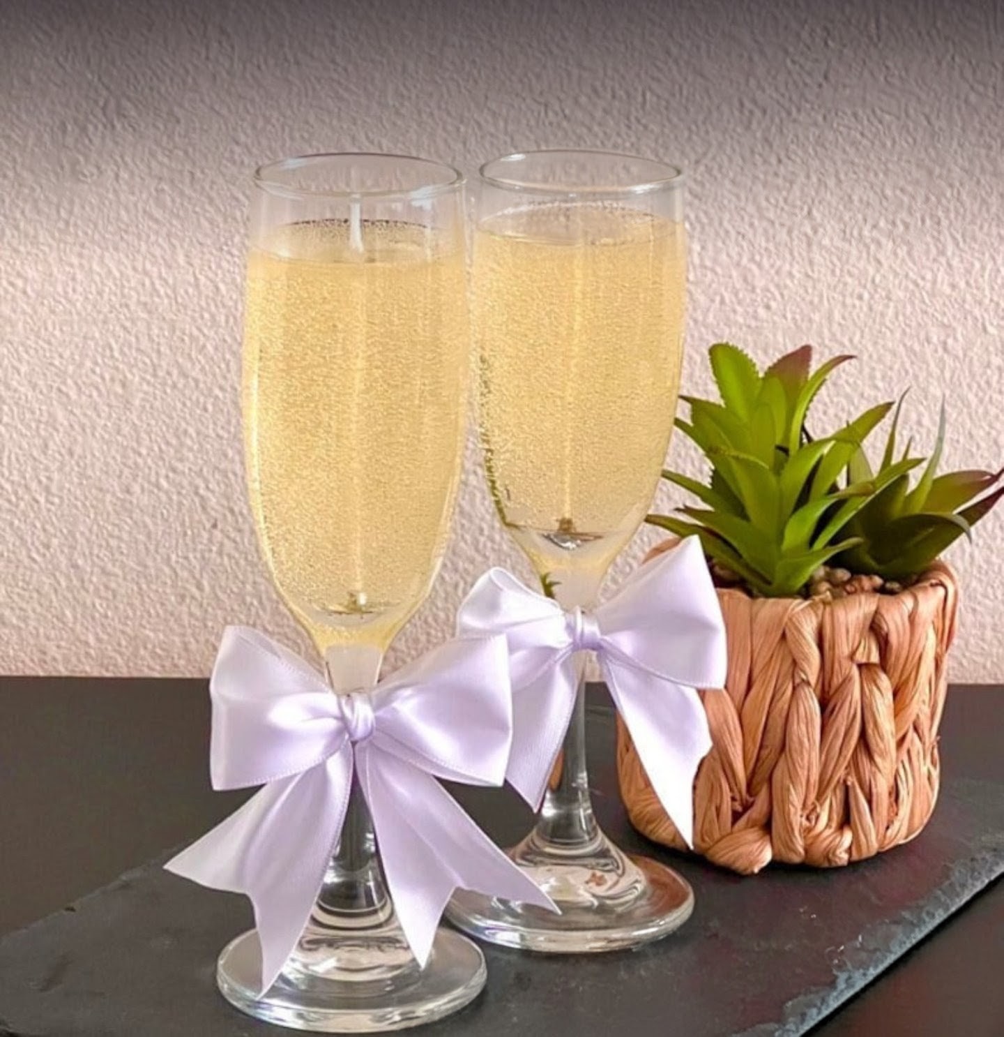 Champagne Flute Candle Set