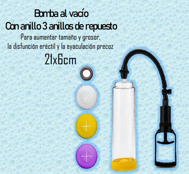 Bomba al vacío con anillos de repuesto