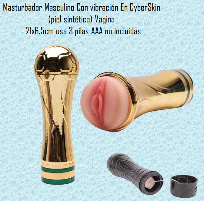 Masturbador masculino con vibración de CyberSkin