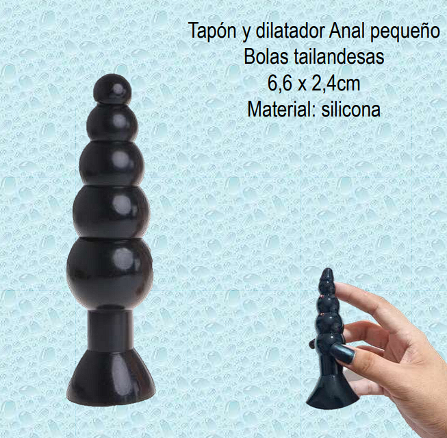 Tapón y dilatador anal pequeño