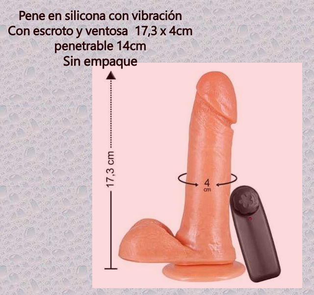 Pene de silicona con vibración