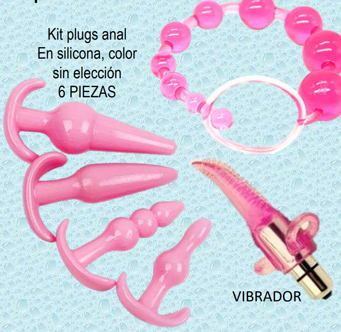 Kit de plugs anales de silicona