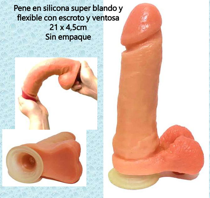 Pene de silicona super blando y flexible