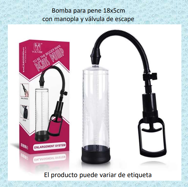 Bomba para pene 18x5cm