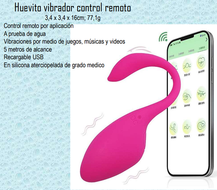 Huevito vibrador control remoto