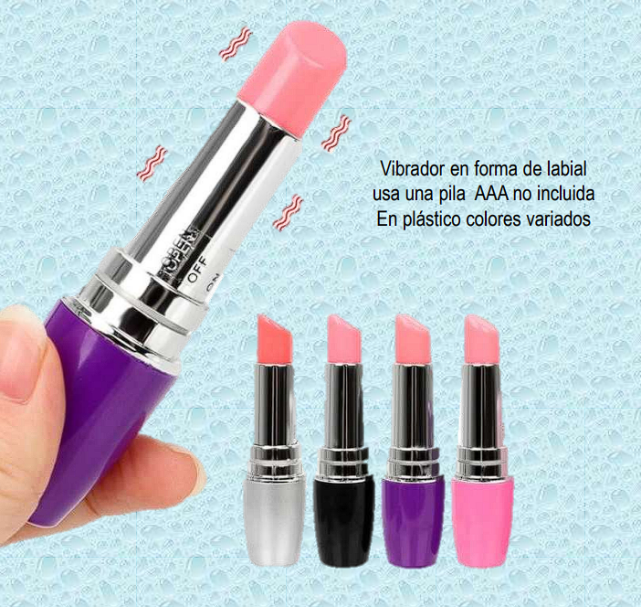 Vibrador en forma de labial