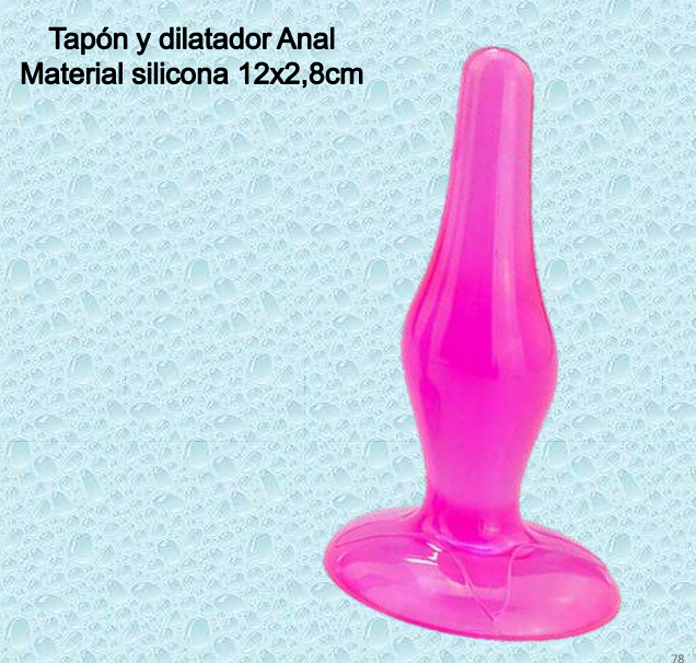 Tapón y dilatador anal de silicona