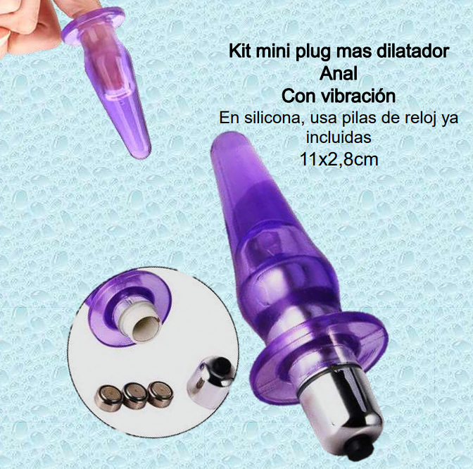 Mini plug anal con vibración