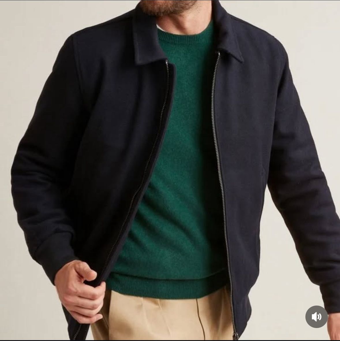 Men's Black Casual Jacket