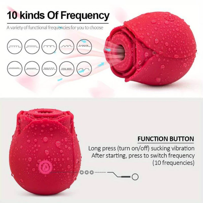 The Bloom Touch – Elegant Rose Toy vibrator  with Splashproof Design