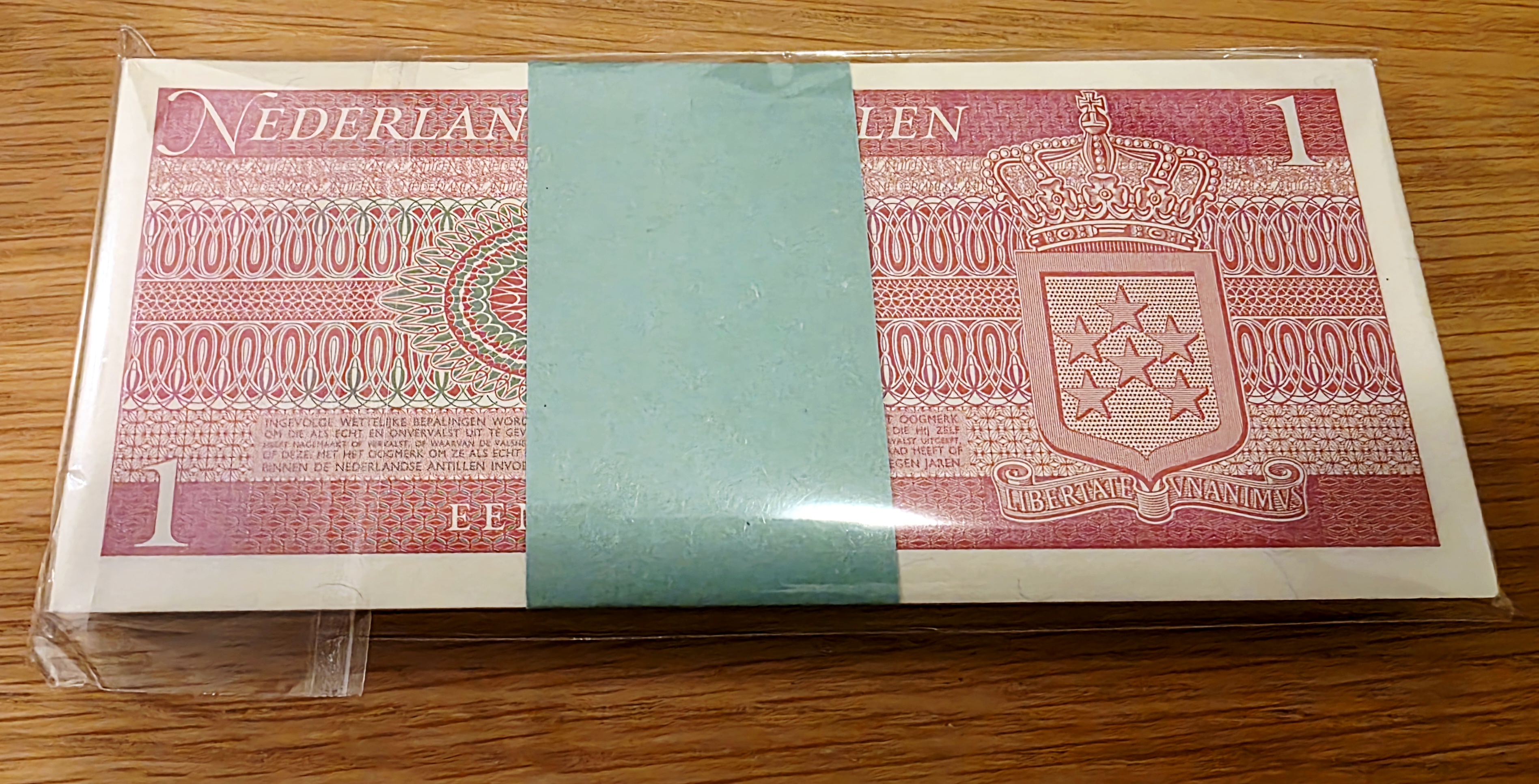 Netherlands Antilles – 1 Gulden 1970 - 100 pcs (Bundle)