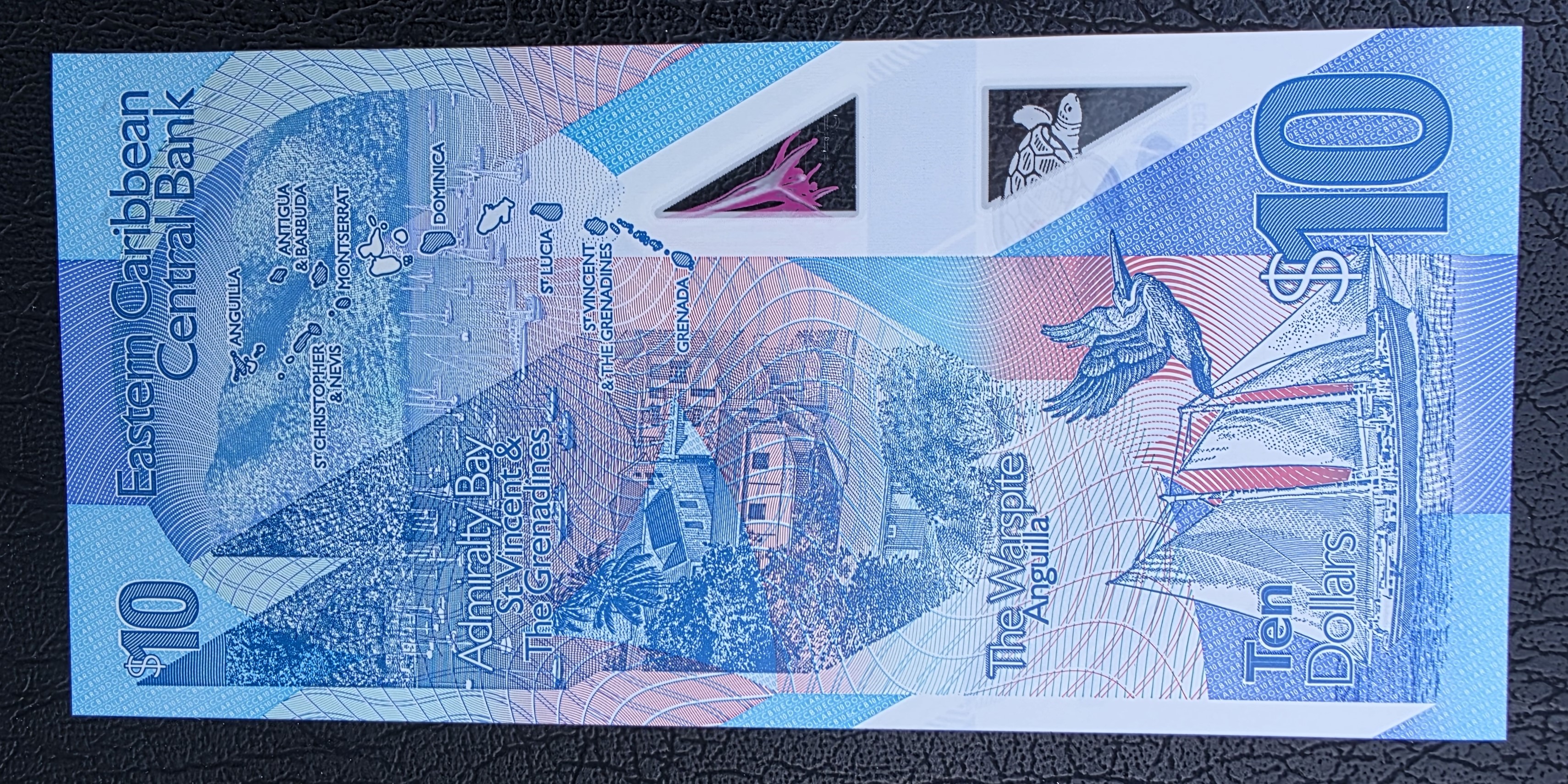 Eastern Caribbean States – 10 Dollars Polymer ND (P-57) - UNC