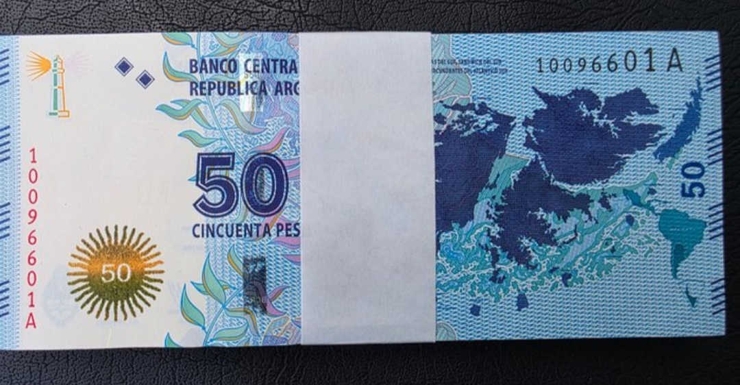 Argentina – 50 Pesos “Islas Malvinas” (2018) – Pick 367 - 100 pcs (Bundle)