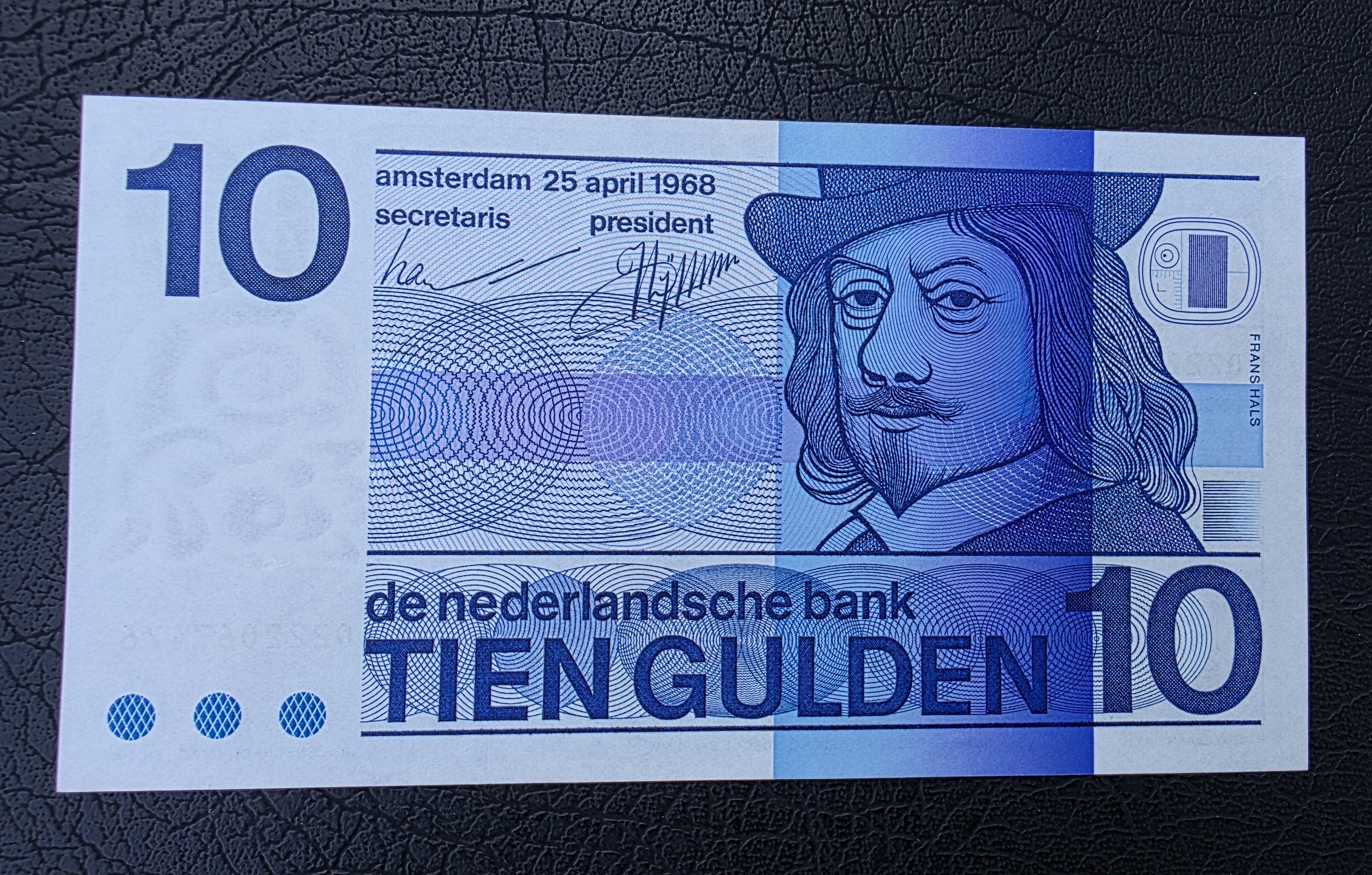 Netherlands – 10 Gulden 1968 (P-91) - UNC