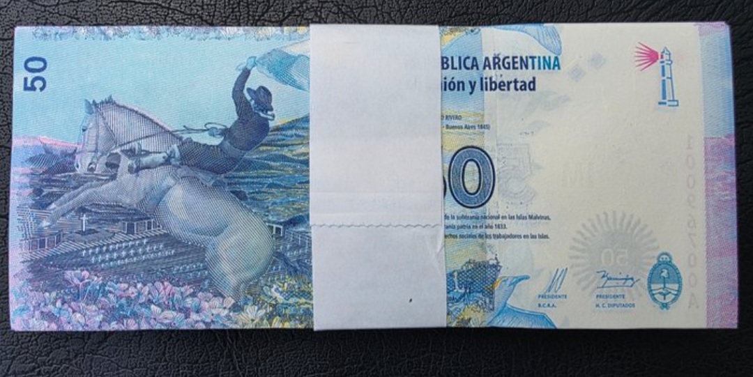 Argentina – 50 Pesos “Islas Malvinas” (2018) – Pick 367 - 100 pcs (Bundle)