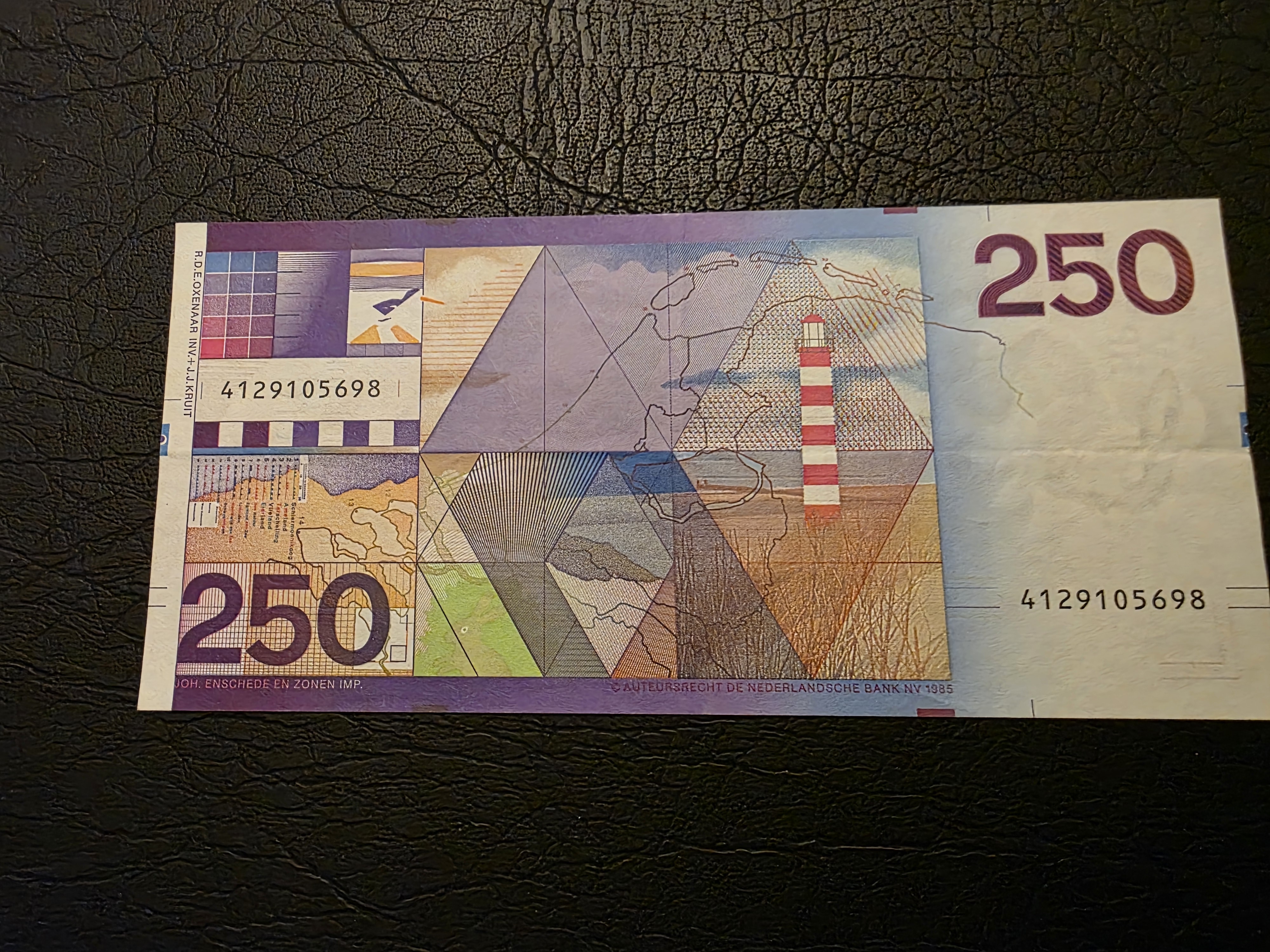 Netherlands – 250 Gulden – Pick P98 – 1985