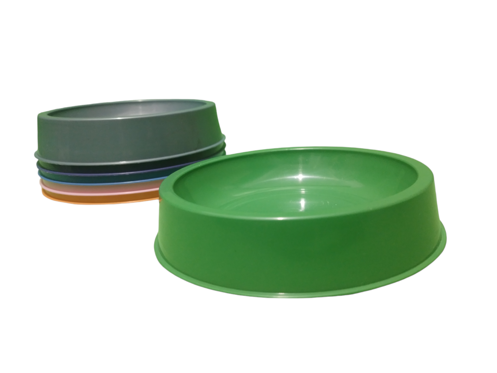 Comedero De Plástico Verde - 14 X 14 Cm