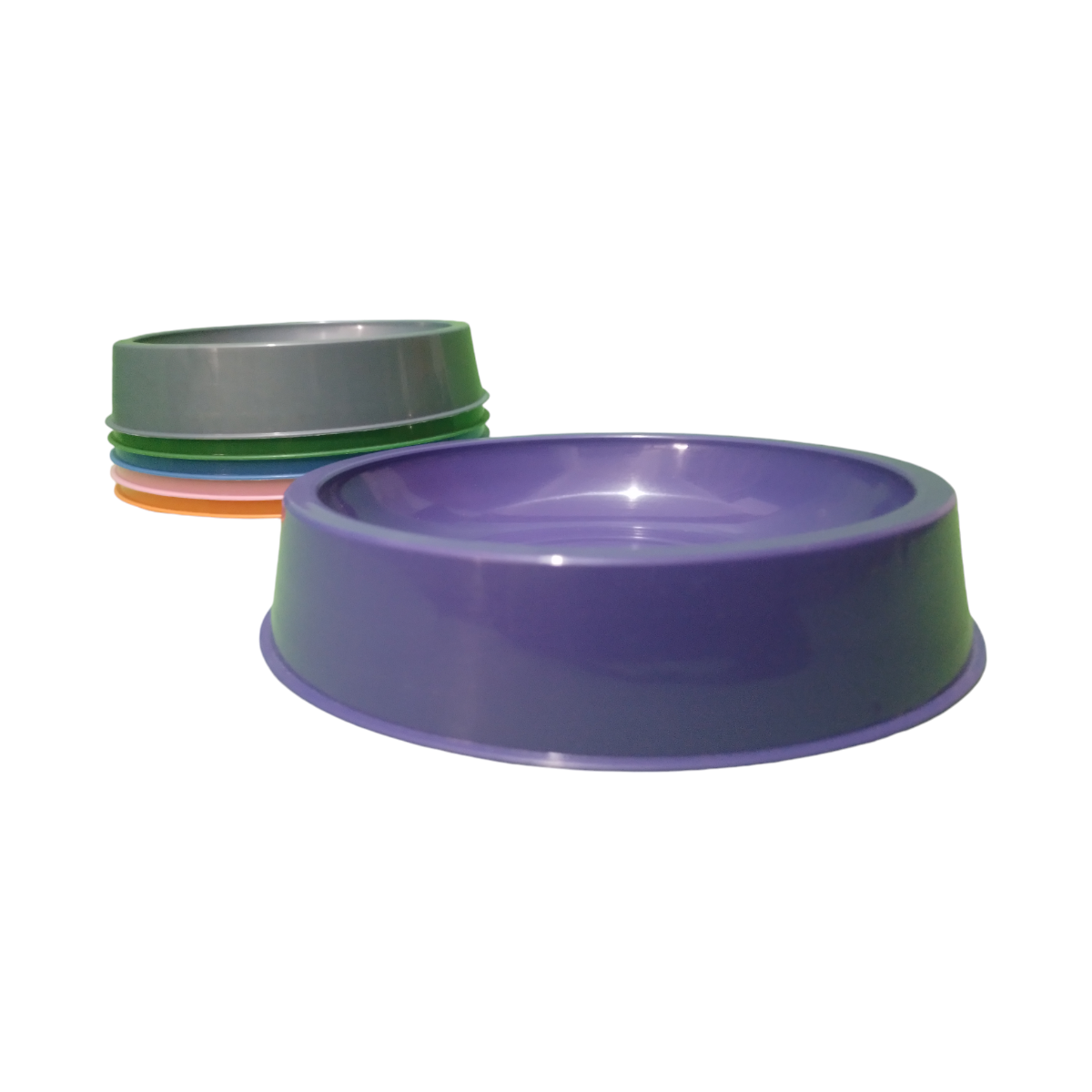 Comedero De Plástico Violeta - 14 X 14 Cm