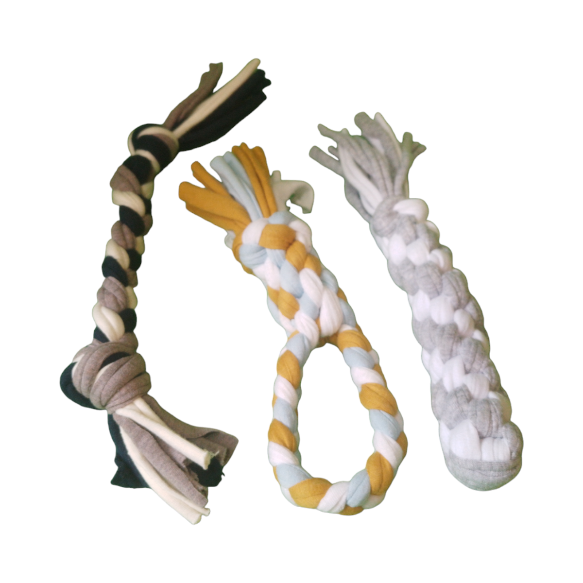 Juguete De Algodón Y Licra X3 Para Mascotas