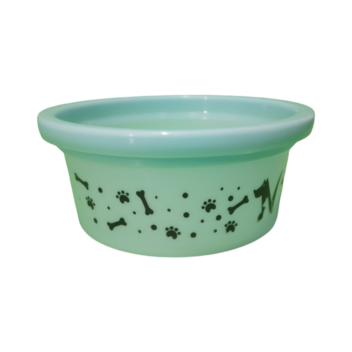 Comedero/Bebedero Celeste Con Estampado