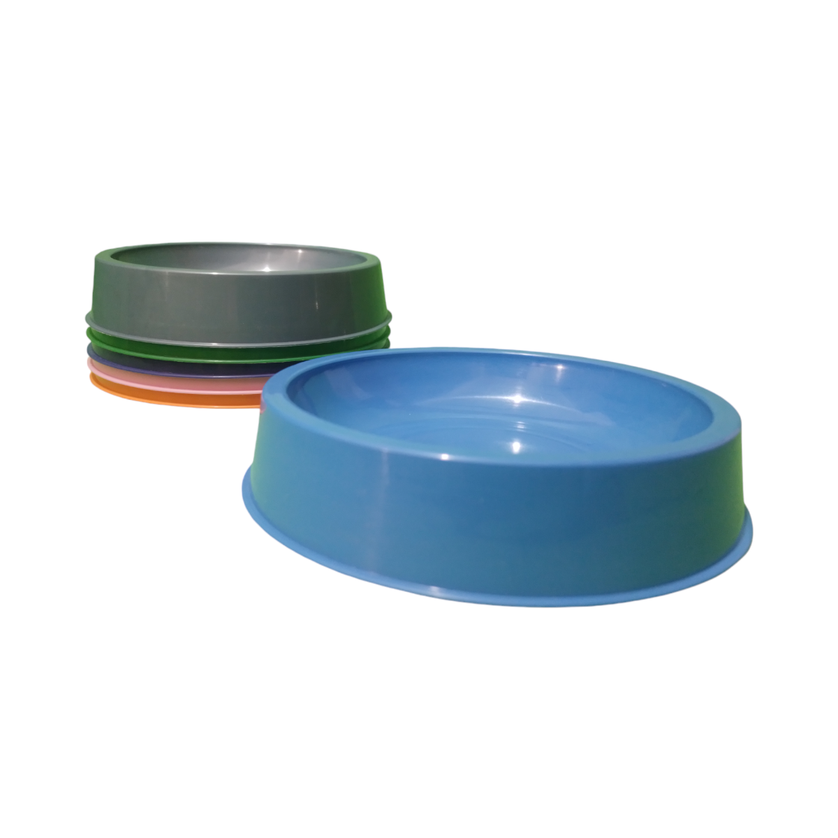 Comedero De Plástico Azul - 14 X 14 Cm