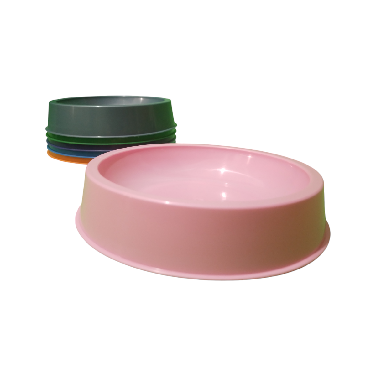 Comedero De Plástico Rosa - 14 X 14 Cm