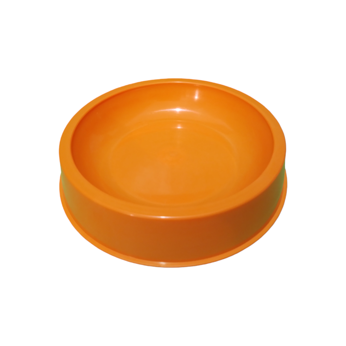 Comedero De Plástico Naranja - 14 X 14 Cm