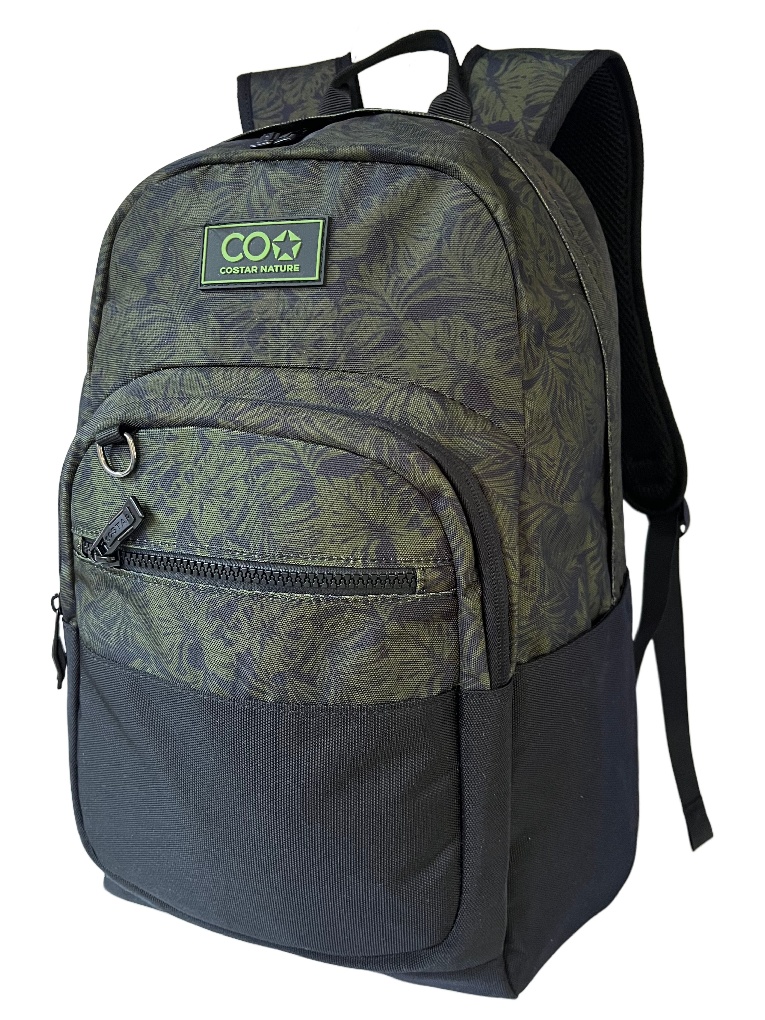 Backpack CO1 - Moss Green Leaves