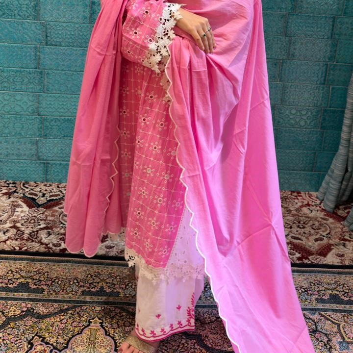 Pink Embroidered dress