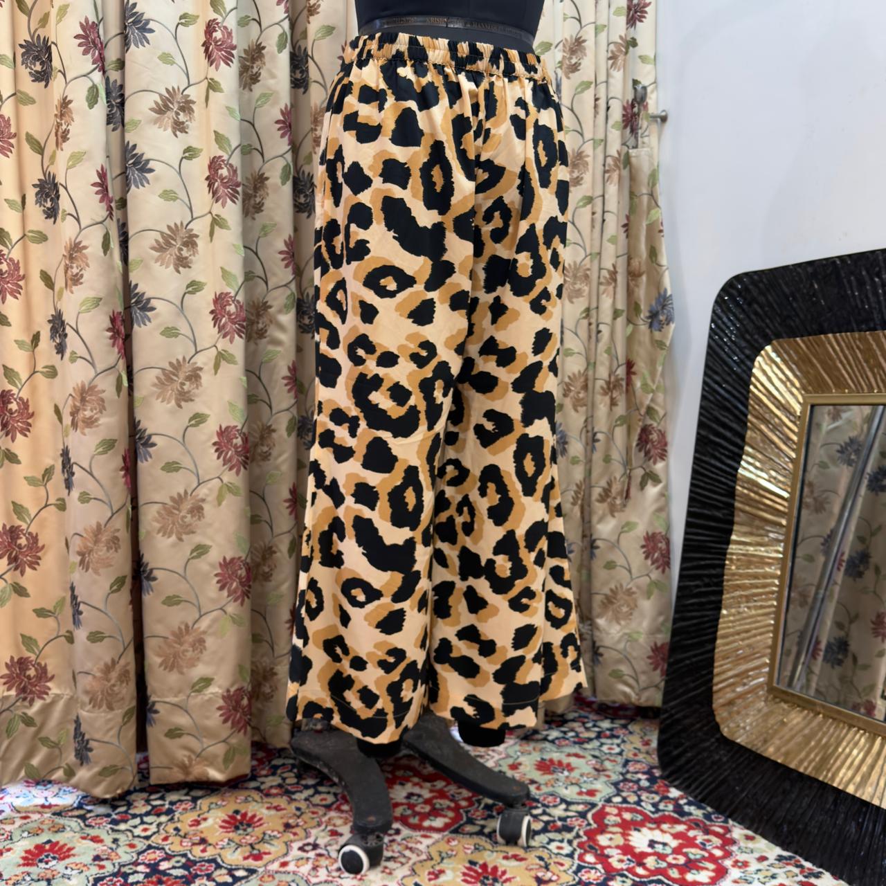 Leopard Printed Crepe Set