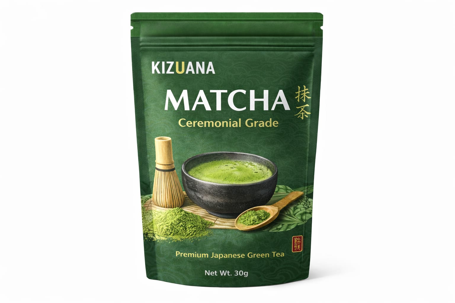 KIZUANA UJI Matcha Ceremonial Grade (30g) -10 Serve 