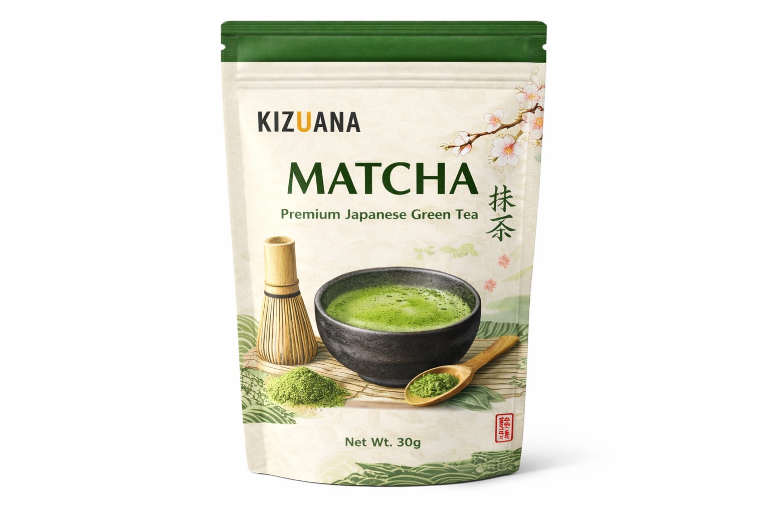 KIZUANA Matcha Green Tea (30g) -10 Serve 