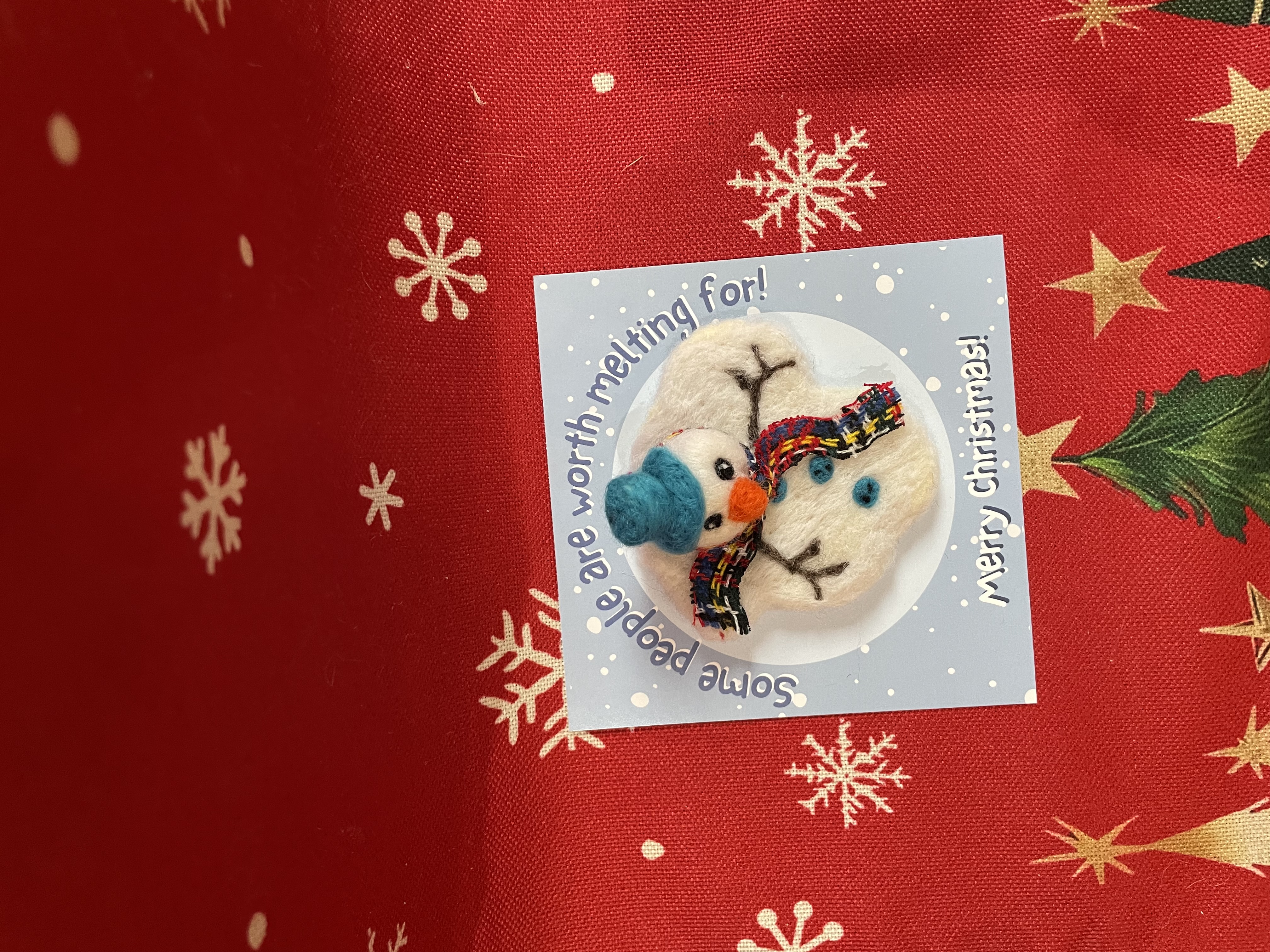 Handmade Snowman Christmas Decoration