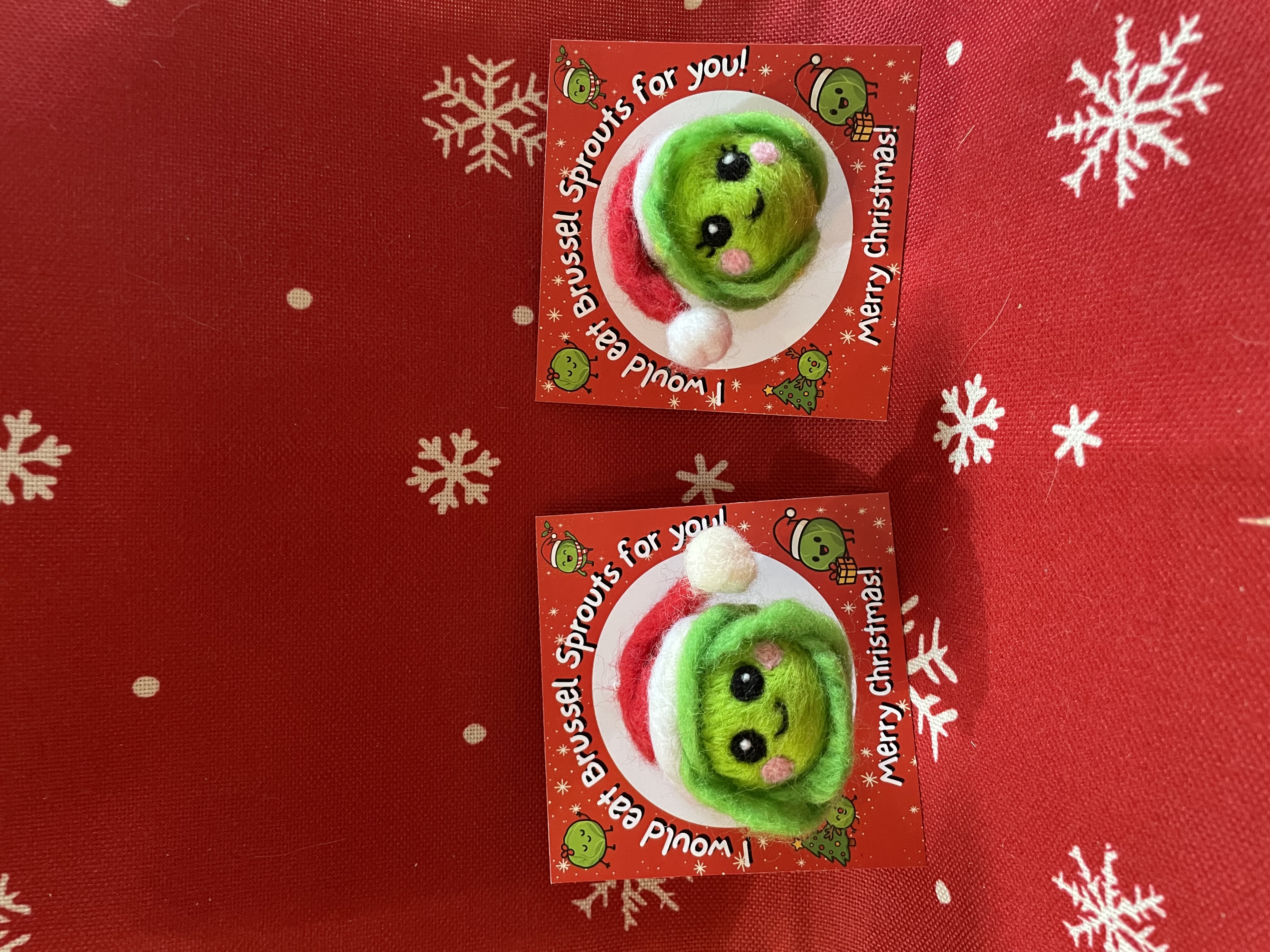 Festive Brussel Sprout Christmas decoration